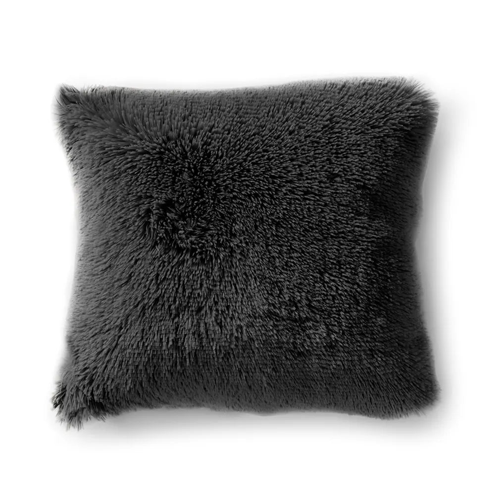 Coussin décoratif peluche 45x45cm