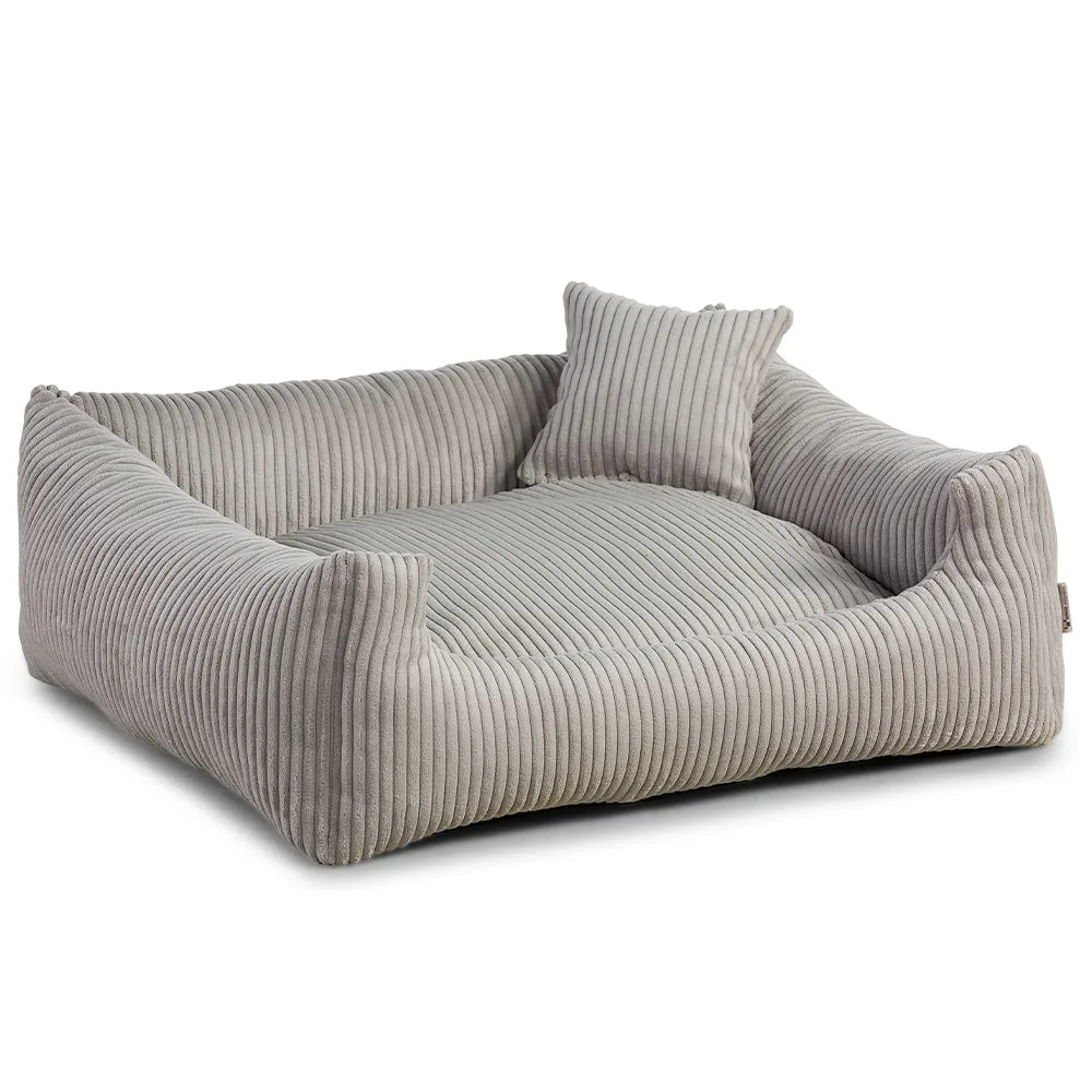 Hundebett Soft Stripe Hellbraun