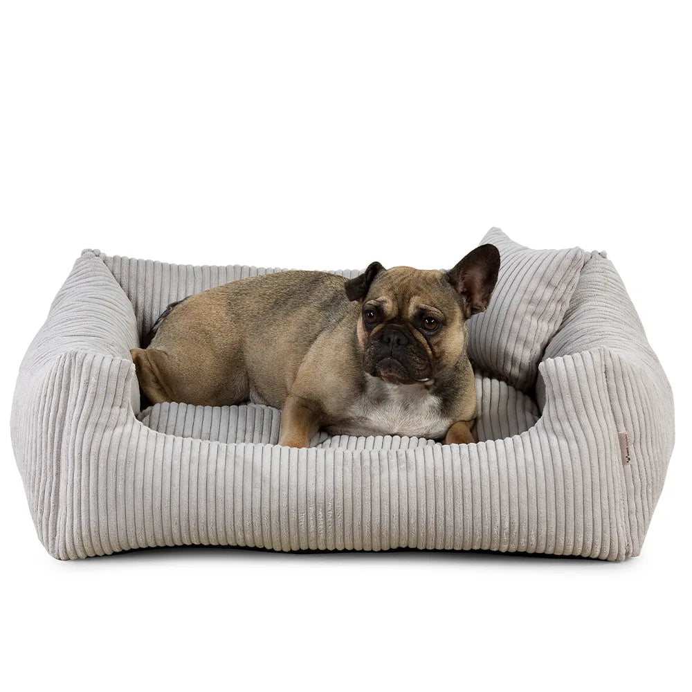 Hundebett Soft Stripe Hellbraun