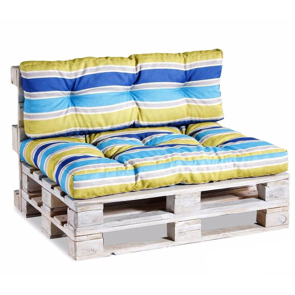 Cuscino per pallet trapuntato PPI giallo-blu