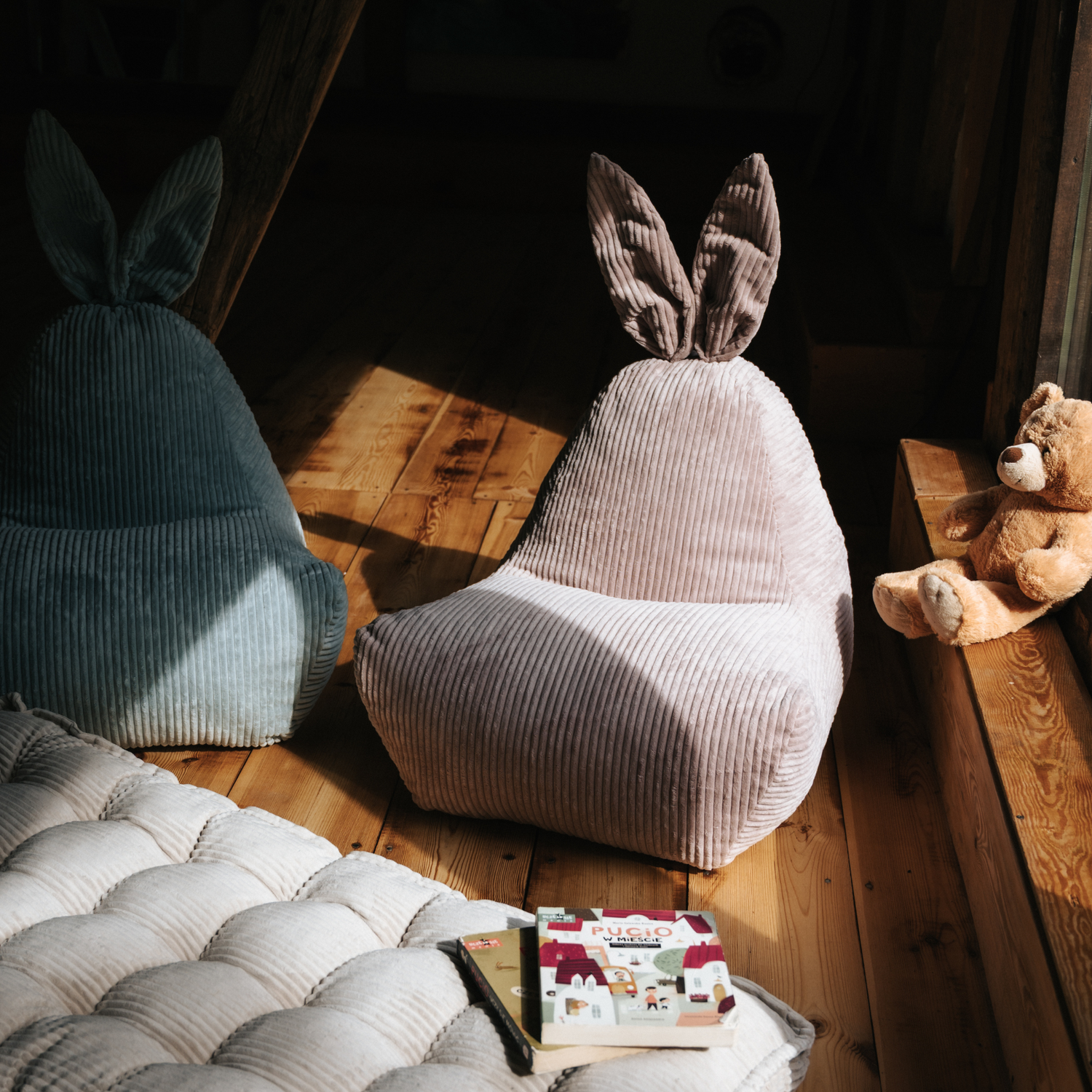 Kinder Sitzsack mit Hasenohren