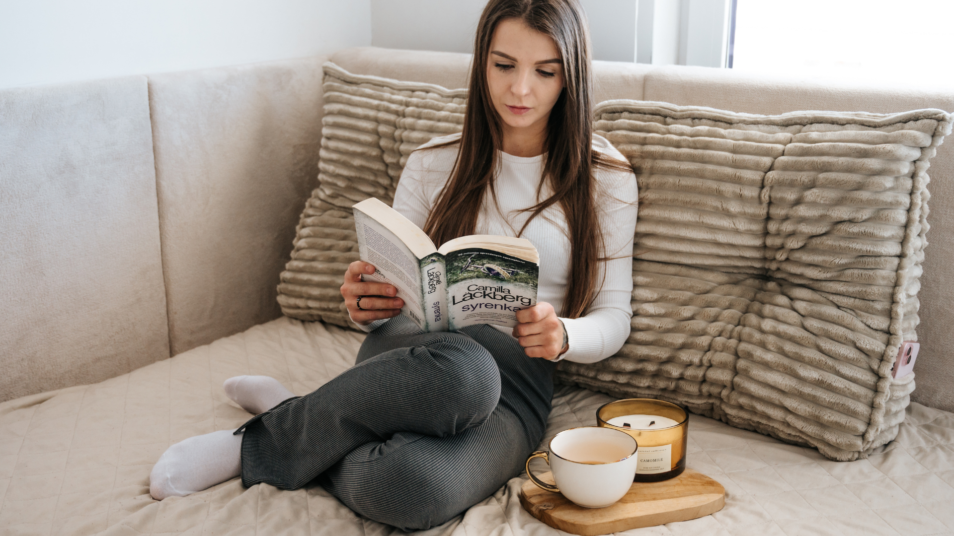 Rückenkissen / Lesekissen für Bett und Sofa