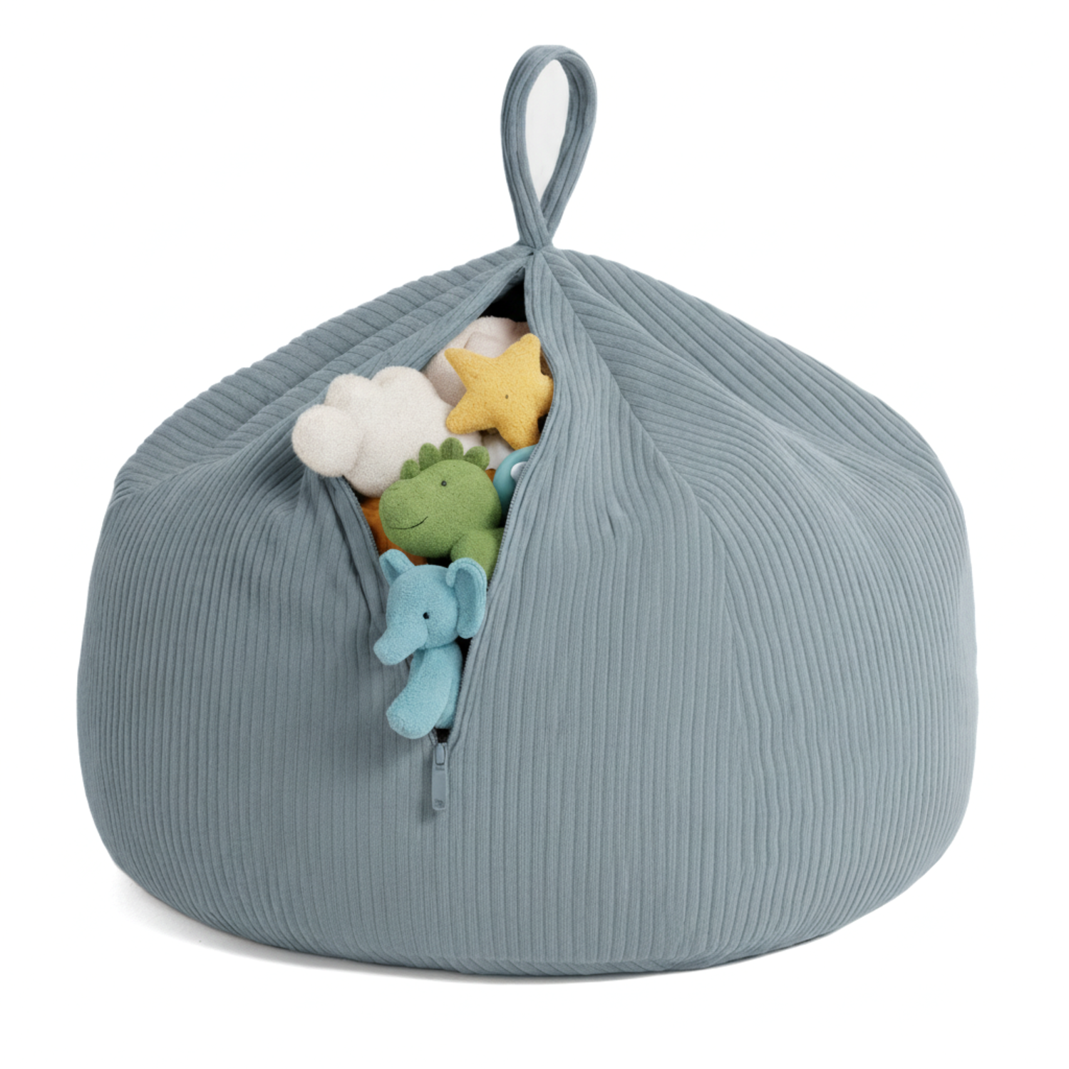 Aufbewahrungshülle für Spielzeug und Kuscheltiere – Kinder-Sitzpouf