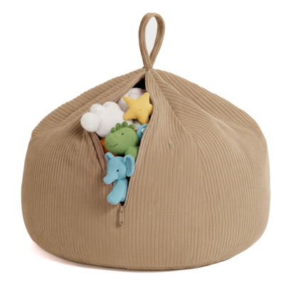 Aufbewahrungshülle für Spielzeug und Kuscheltiere – Kinder-Sitzpouf
