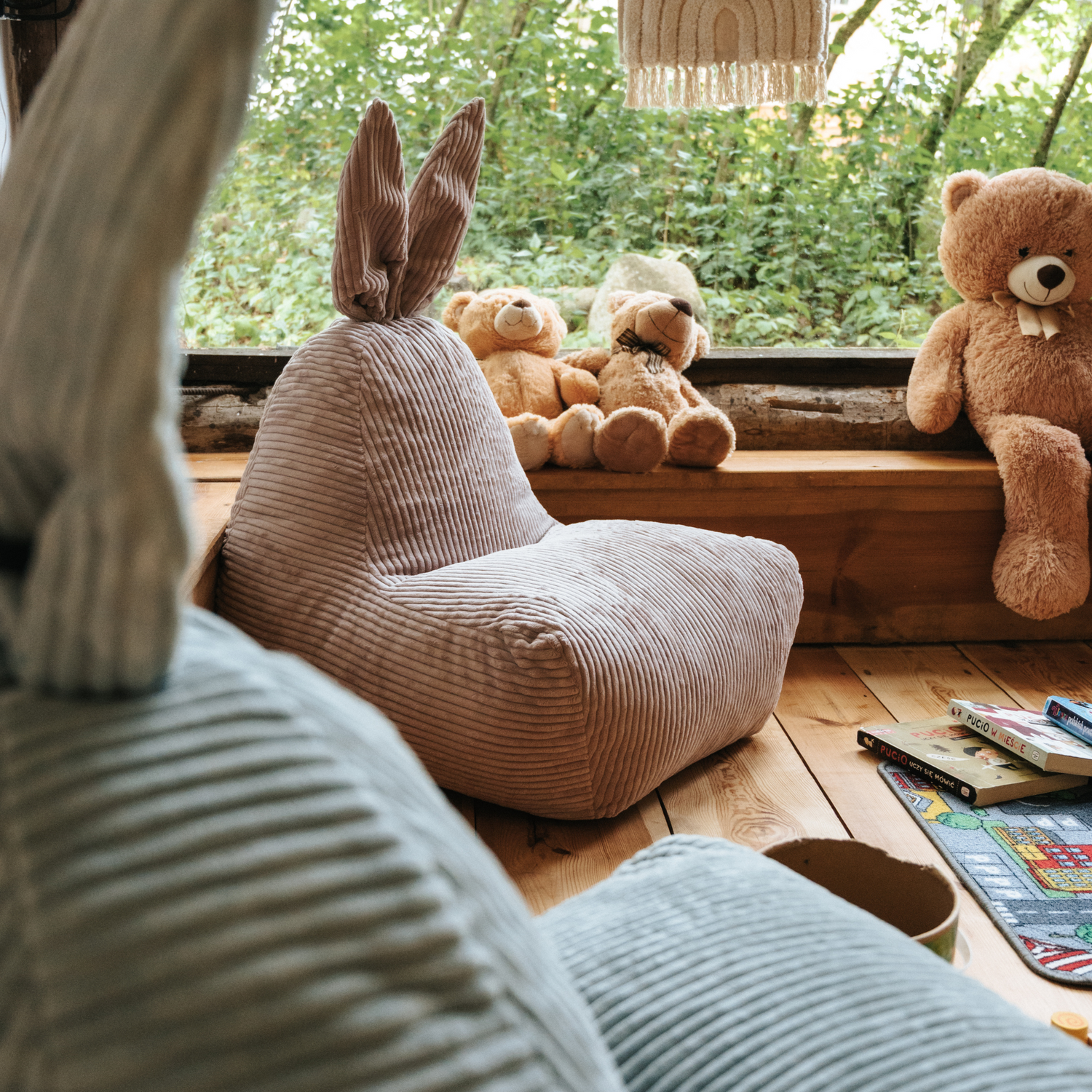 Kinder Sitzsack mit Hasenohren