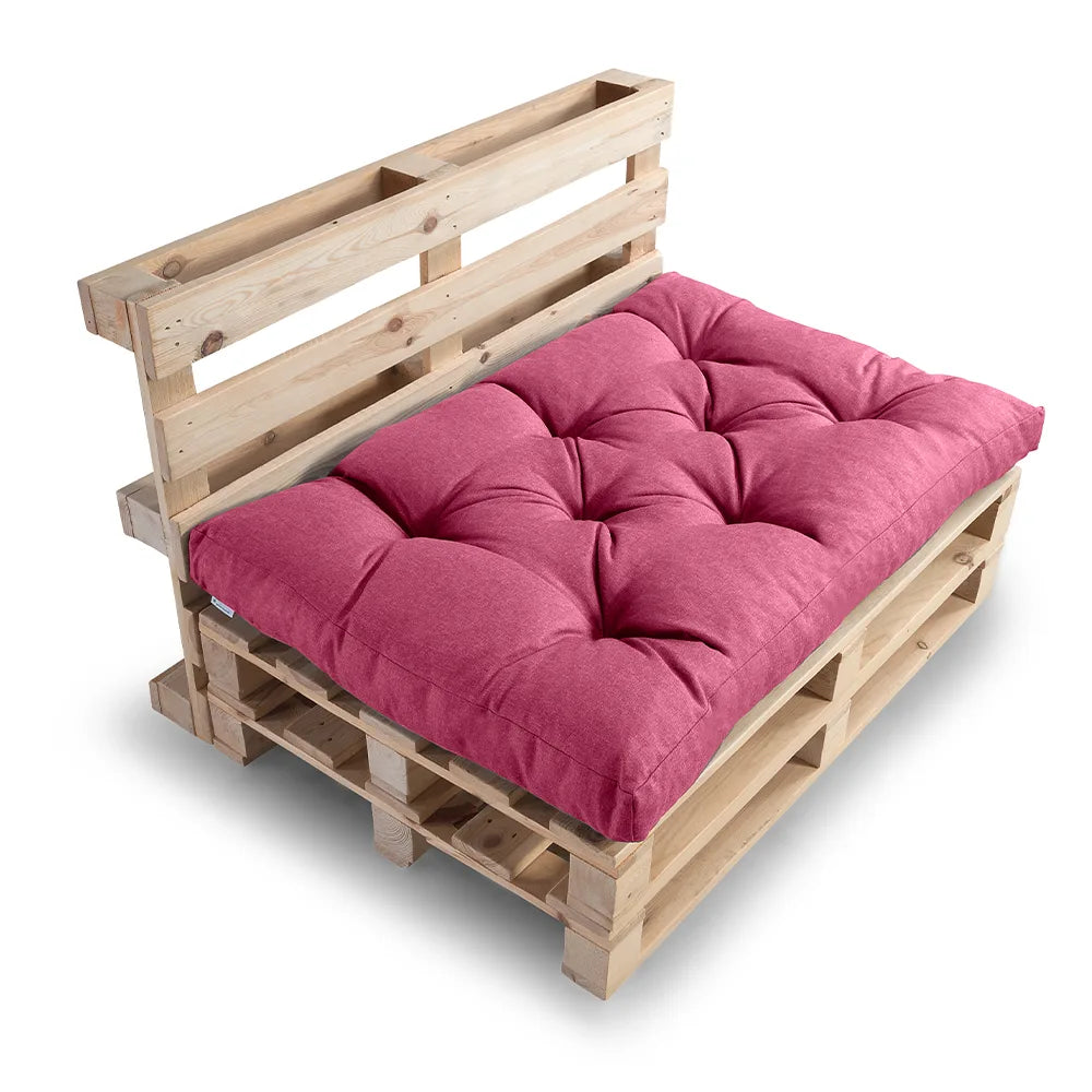 Coussin de palette matelassé PPI Rose