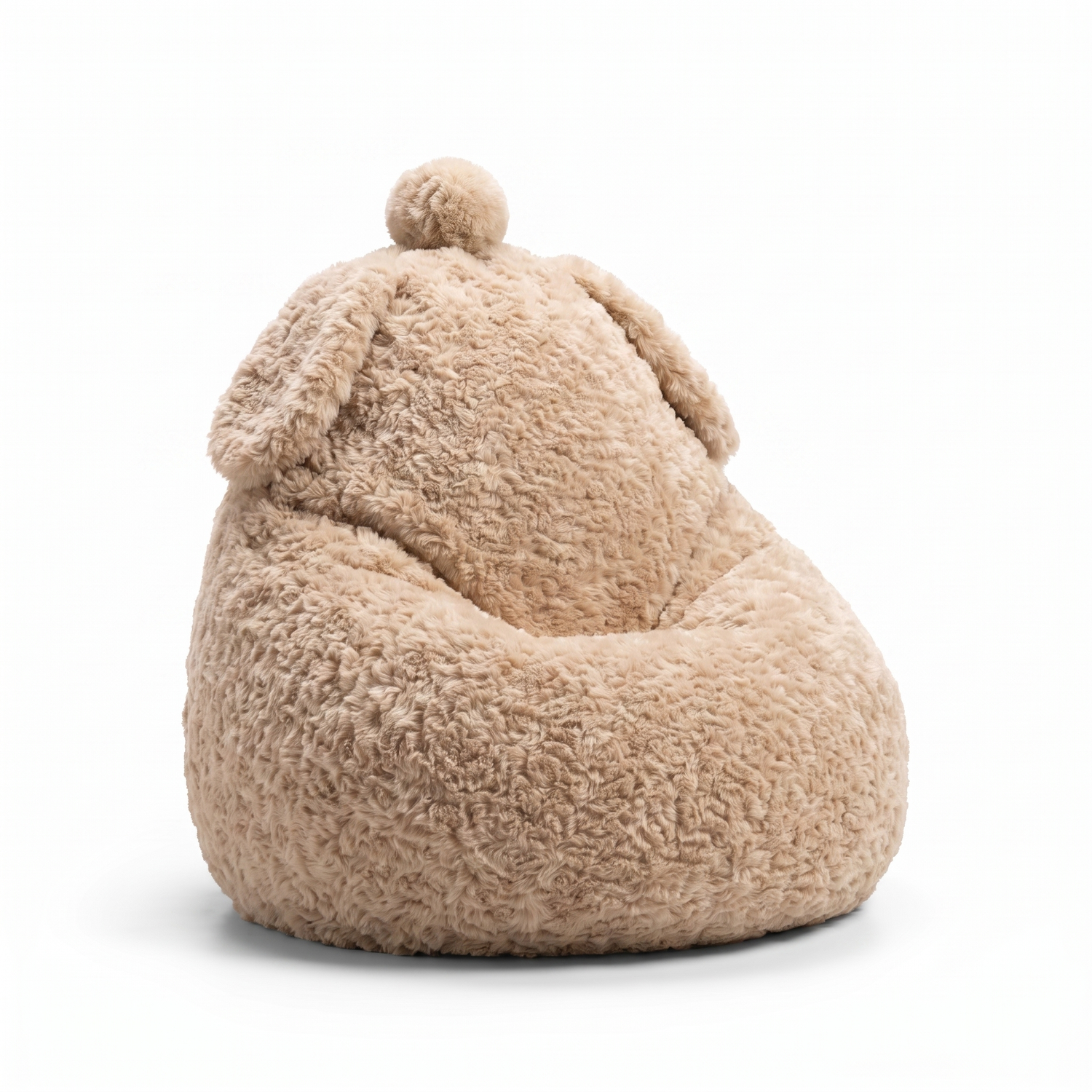 Kindersessel Schäfchen mit Rückenlehne – weicher Sitzsack aus Sheppy-Stoff, 2–6 Jahre