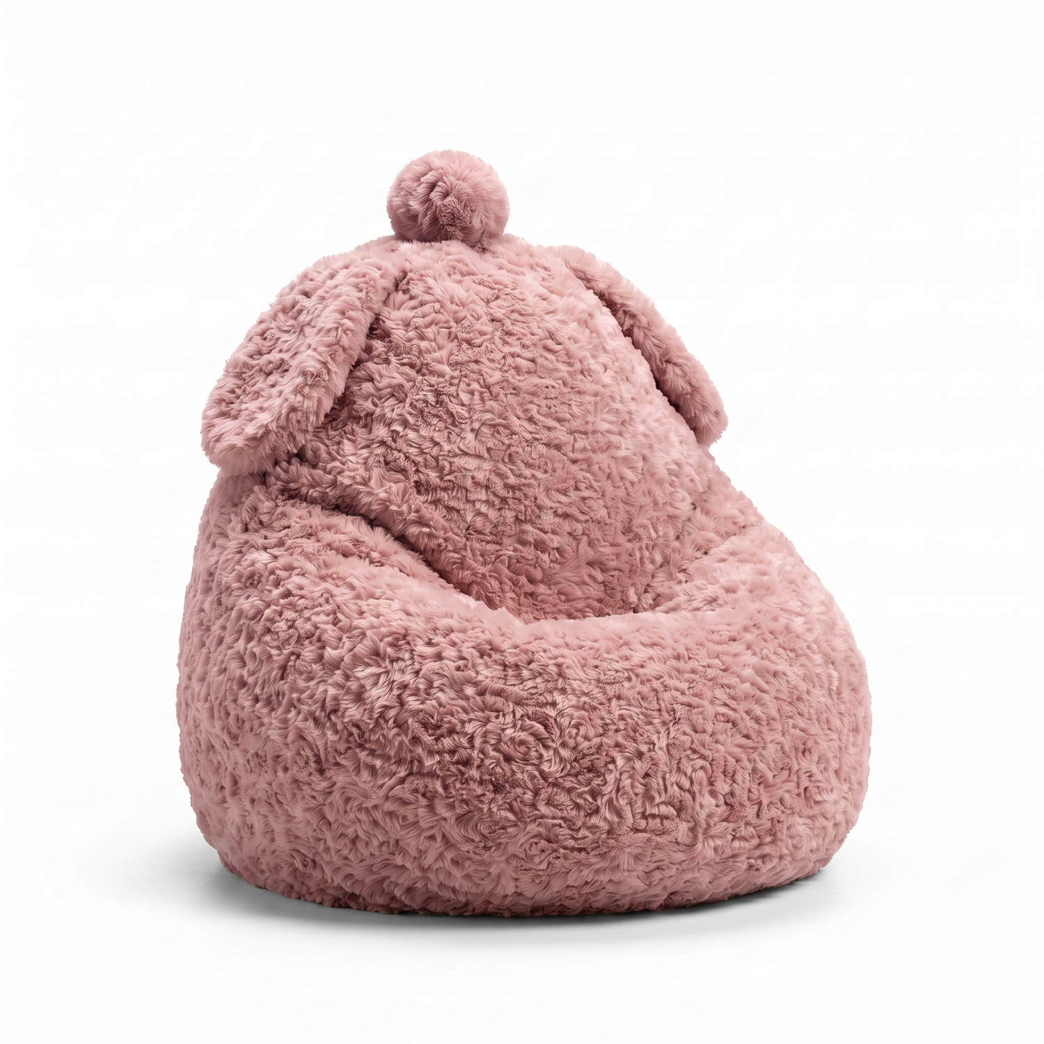 Kindersessel Schäfchen mit Rückenlehne – weicher Sitzsack aus Sheppy-Stoff, 2–6 Jahre