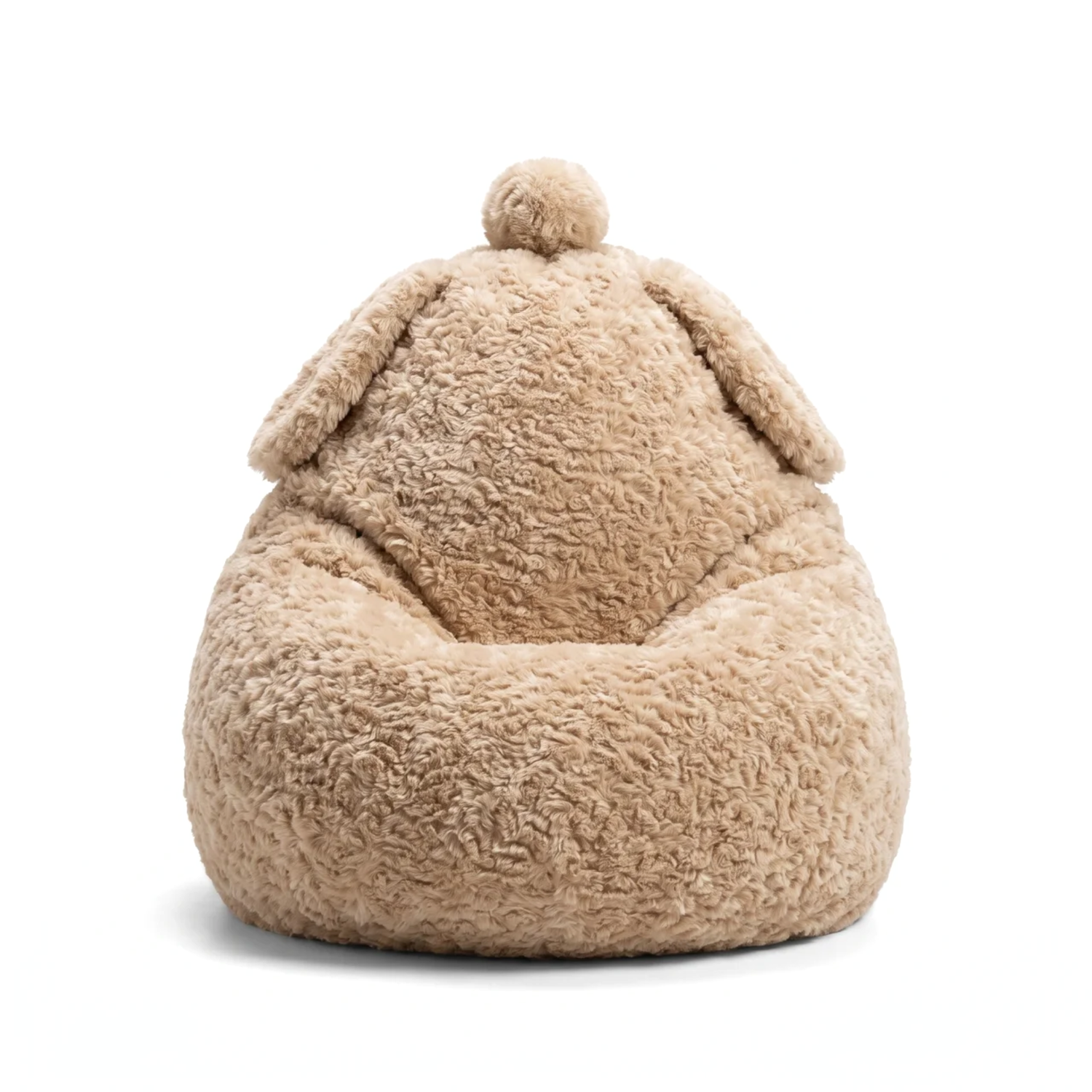 Kindersessel Schäfchen mit Rückenlehne – weicher Sitzsack aus Sheppy-Stoff, 2–6 Jahre